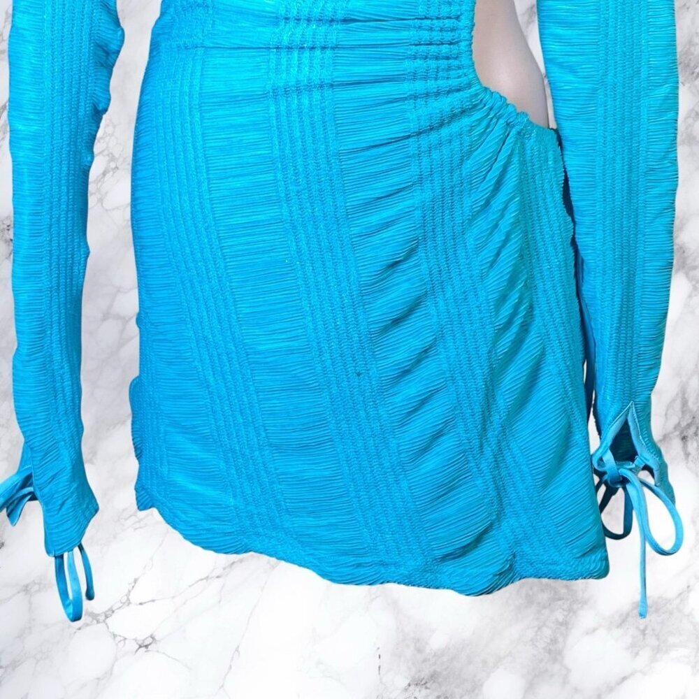 Superdown Filippa Ruched Mini Dress Blue - Picture 5 of 12